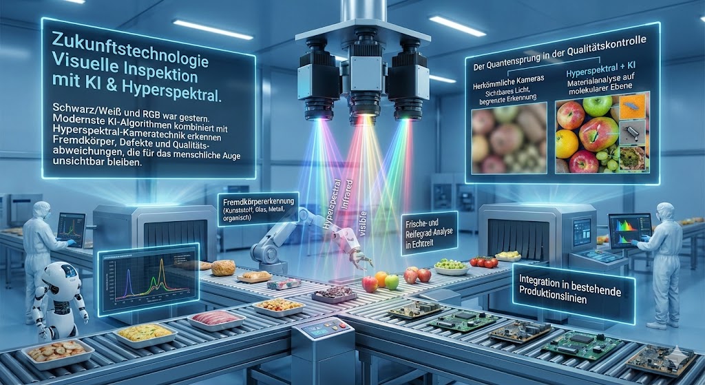 KI-gestützte visuelle Inspektion mit Hyperspektral
